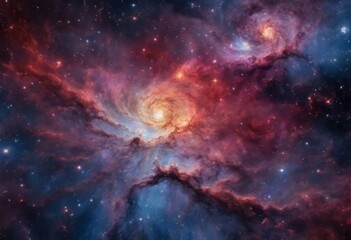 Obraz premium Shot of a foreign galaxy in deep space