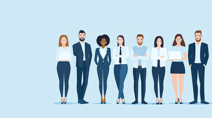 Obraz premium Diverse team of professionals standing together