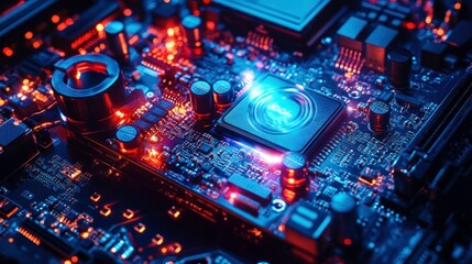 Obraz premium Circuitry Glow