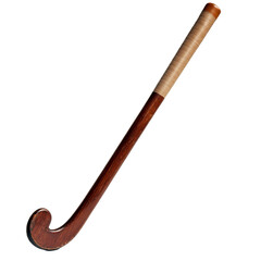 Wooden shepherds crook on white background, cutout transparent png