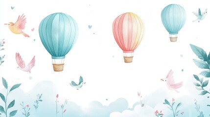 Colorful Hot Air Balloons