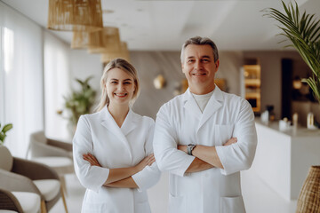 Obraz premium Senior doctor in modern clinic