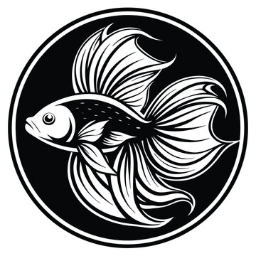 recommend clip art: BETTA fish vector icon design template idea