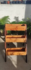 wooden planter