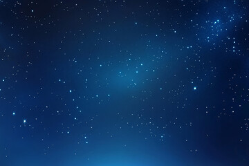 Fototapeta premium Dark blue night sky with glowing stars, a starry backdrop representing the universe and space, capturing the beauty of a blue, glowing expanse in a serene night scene.