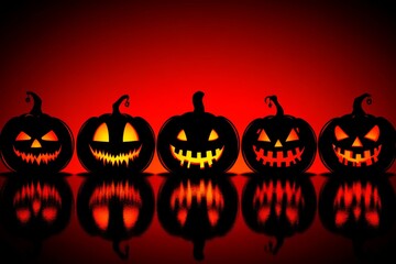 Halloween candle display featuring glowing black and orange candles amidst pumpkins and autumn leaves blending spooky and cozy elements for a festive holiday atmosphere