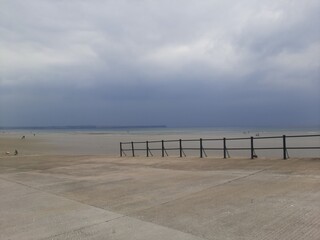 Naklejka premium beach and pier