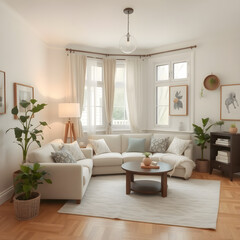 Una elegante sala de estilo contemporáneo,muy linda