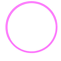 Purple neon light circle