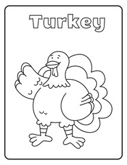 Thanksgiving and Fall Harvest Coloring Page Autumn Season Fun Images Cozy Harvest Traditions Turkey