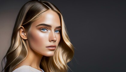 Naklejka premium portrait of a woman