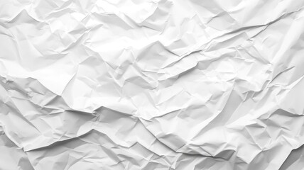 Obraz premium Crumpled White Paper Texture Background.generative ai