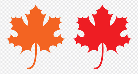 Maple Leaf Icon Canada Maple Leaf Set | Maple Leaves Icon Canadian Vector Illustration Logo | Maple-Leaf Icon Isolated Maple Leaf Collection