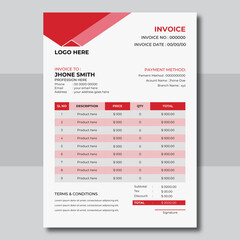 Minimal Invoice design template