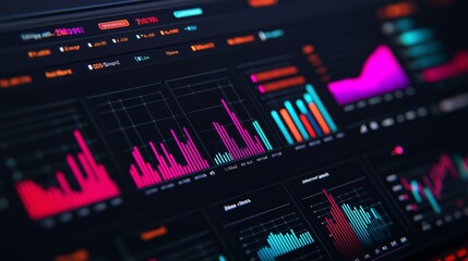 Data Visualization Financial Analysis with Bar Graphs and Line Charts