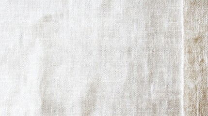 Fototapeta premium Blank white paper with delicate linen texture, adding a refined touch to any design