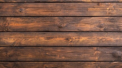Naklejka premium Rustic Brown Wooden Plank Background Texture Vintage Wood Grain Pattern