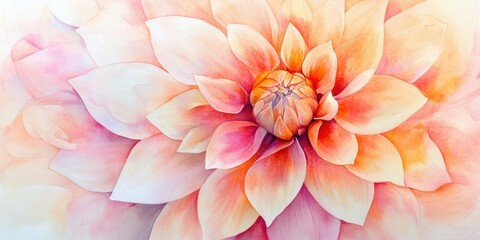 Obraz premium Watercolor painting of pink flower petals.