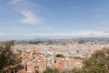 Naklejka premium Ariel View of Nice in France