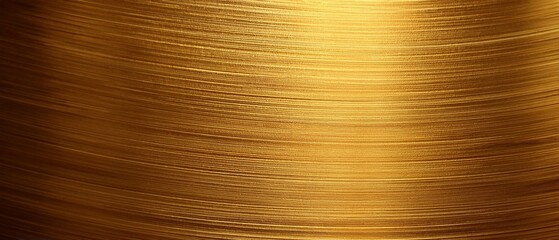 circular brushed gold metal yellow brass texture background banner