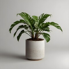 Modern indoor plant isolate 