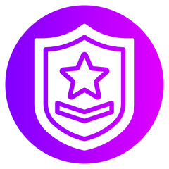 army badge gradient icon