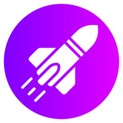 rocket gradient icon