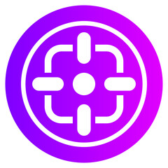 Fototapeta premium target gradient icon