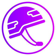 helmet gradient icon