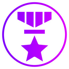 rank gradient icon