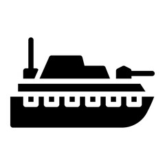 battleship glyph icon