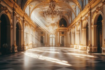 Baroque palace grand hall