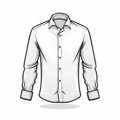 A white shirt with a collar and buttons