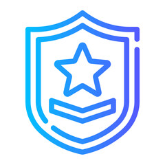 army badge gradient icon