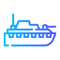 battleship gradient icon