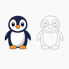 Penguin Coloring Fun for Kids