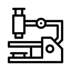 microscope line icon