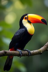 High Quality Toucans Bird on a branch, Natural Birds Animals Photoshoot, Macro Photography