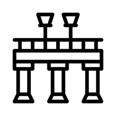 Bridge line icon