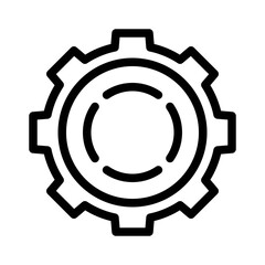 Gear line icon