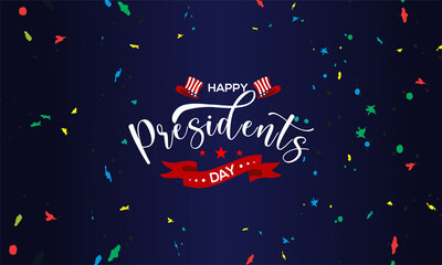 happy president day vektor background  banner for social media post 