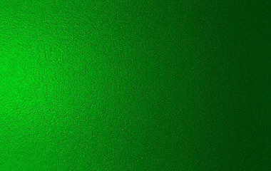 Light green Foil Texture Background with Glass Effect or sea green glass texture. Abstract gradient bright light reflection and shiny rough texture surface. 