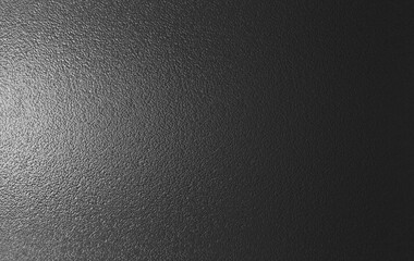 Light gray foil glass texture  in dark background. Abstract gradient bright light reflection and shiny rough texture surface