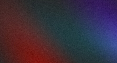 Teal red blue purple dark grainy color gradient background retro noise texture effect web banner header backdrop design