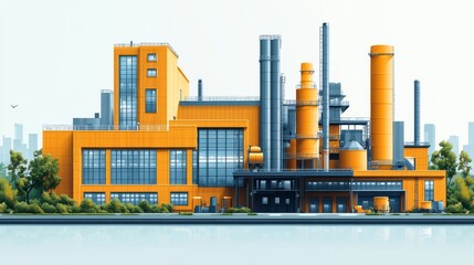 Modern Factory Building with Efficient Design