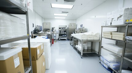 Clean and Organized Storage Area for Raw Ingredients