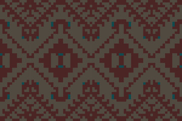 Ethnic Decoration Islamic Pattern Designfolk Embroidery, Aztec Geometric Ornament Print. Design for Carpet, Wallpaper, Clothing, Wrapping, Fabric