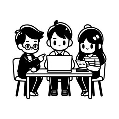 team work illustration