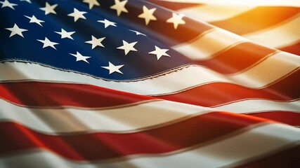 Close-Up of the American Flag: A Celebration of Patriotism