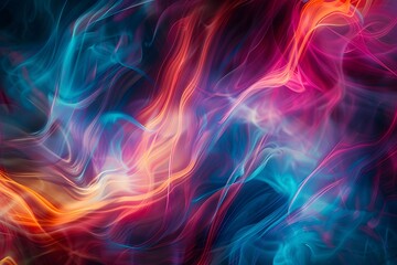 Abstract Swirling Smoke Colors